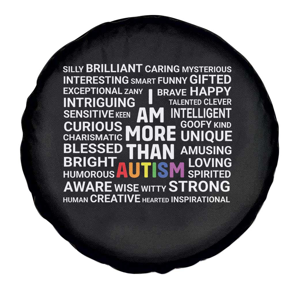 I Am More Than Autism Awareness Spare Tire Cover