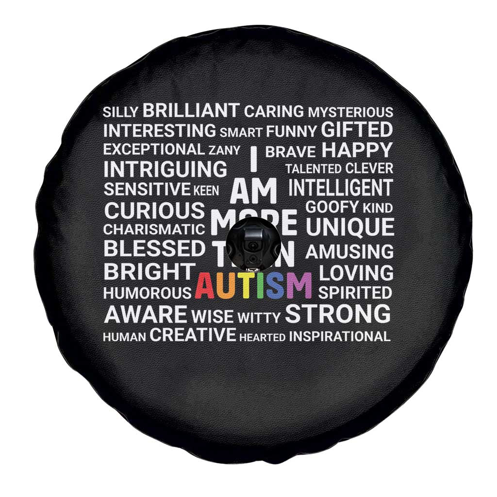 I Am More Than Autism Awareness Spare Tire Cover