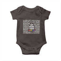 I Am More Than Autism Awareness Baby Onesie
