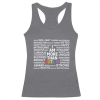 I Am More Than Autism Awareness Racerback Tank Top