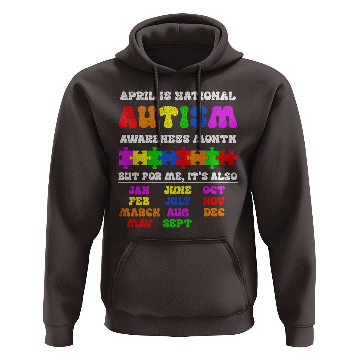 National Autism Awerness Month Hoodie Autistic Kids Gift