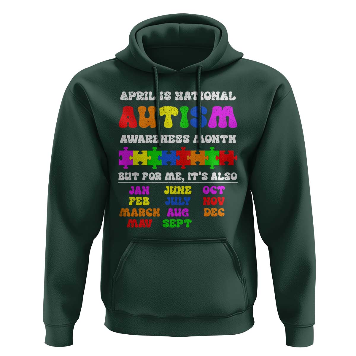 National Autism Awerness Month Hoodie Autistic Kids Gift