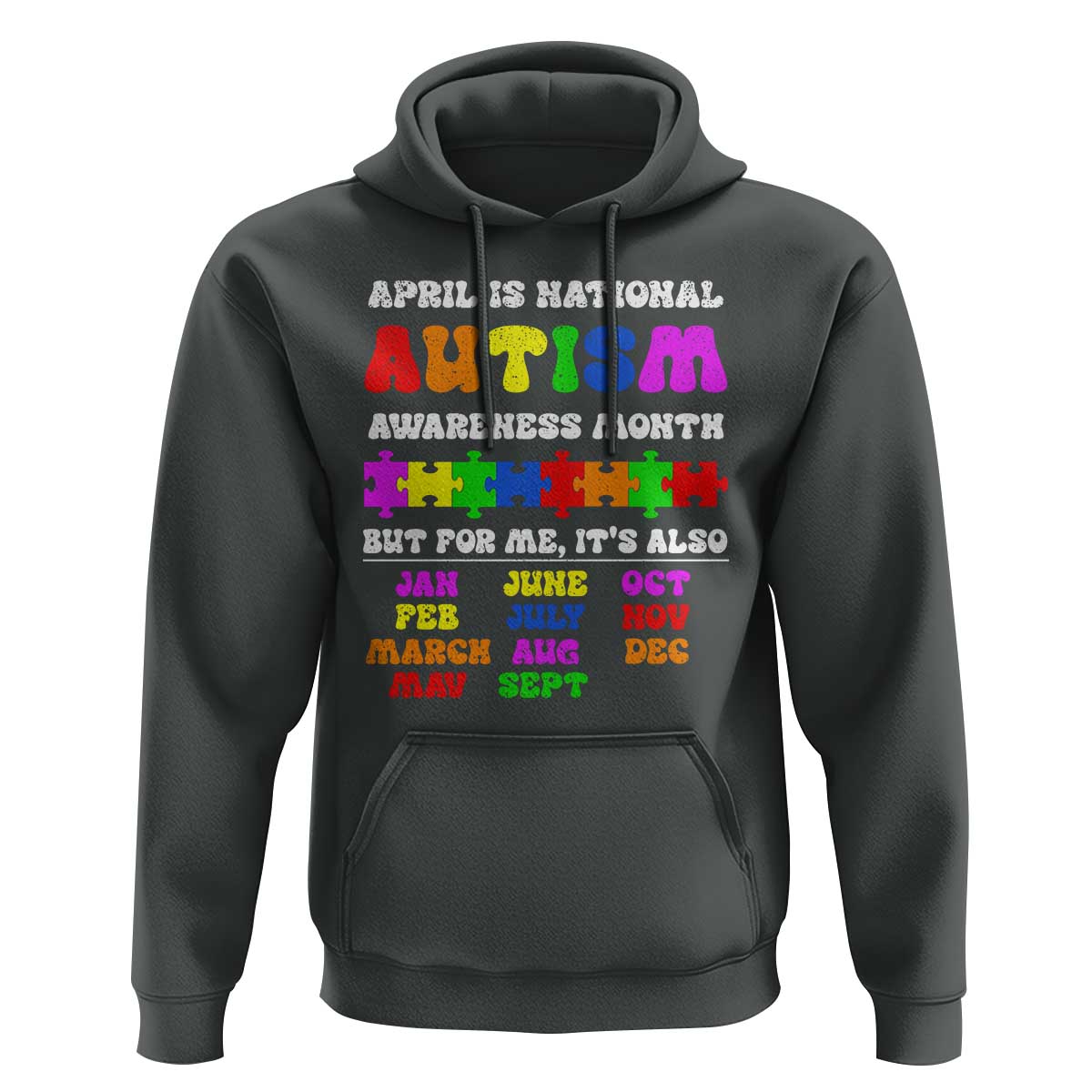National Autism Awerness Month Hoodie Autistic Kids Gift