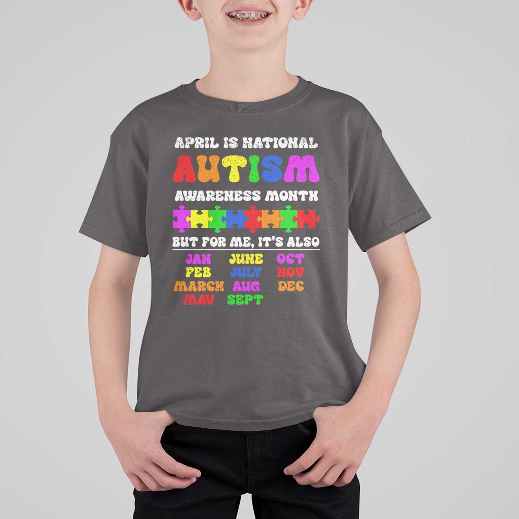 National Autism Awerness Month T Shirt For Kid Autistic Kids Gift