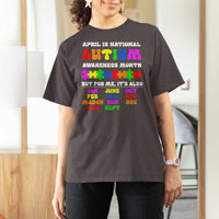 National Autism Awerness Month T Shirt For Women Autistic Kids Gift