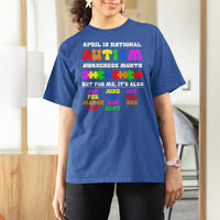 National Autism Awerness Month T Shirt For Women Autistic Kids Gift