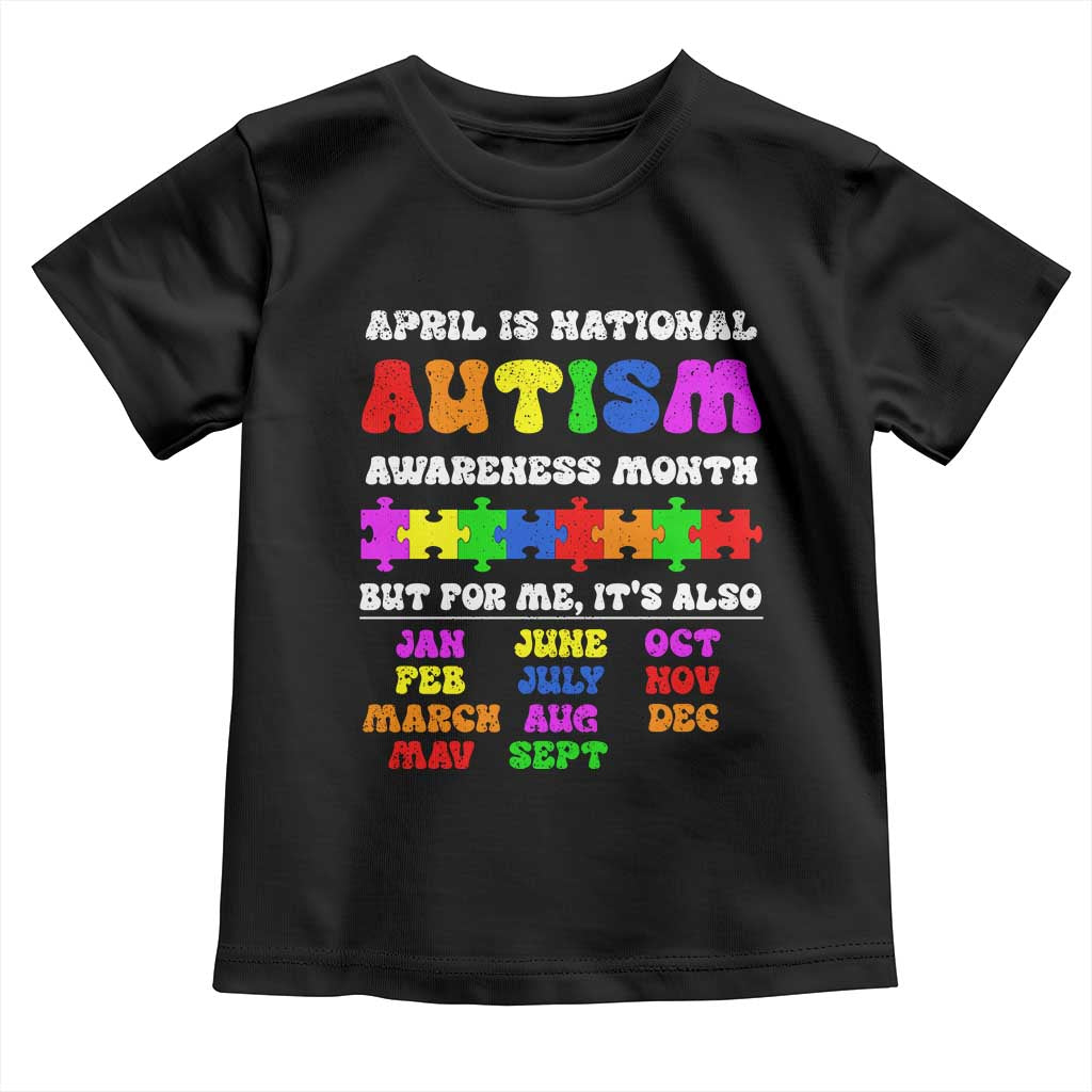 National Autism Awerness Month Toddler T Shirt Autistic Kids Gift
