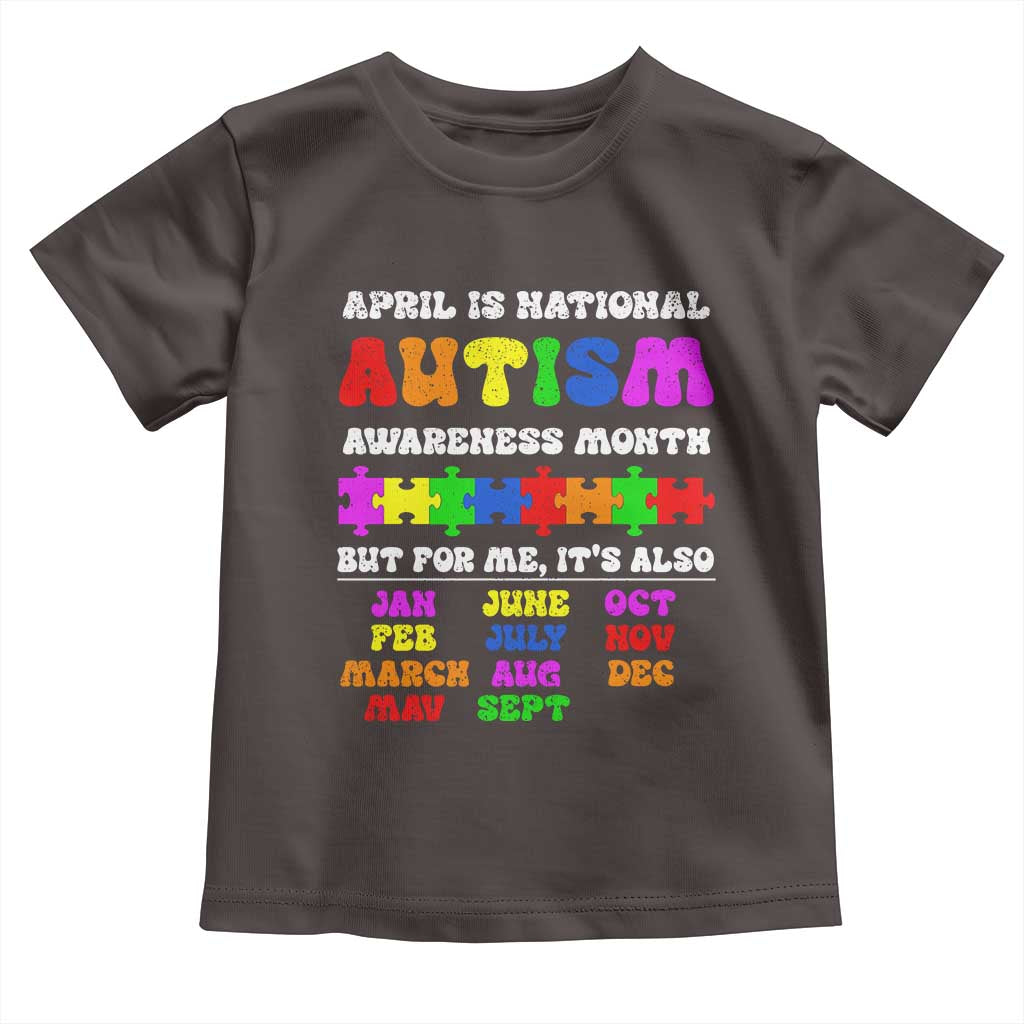 National Autism Awerness Month Toddler T Shirt Autistic Kids Gift