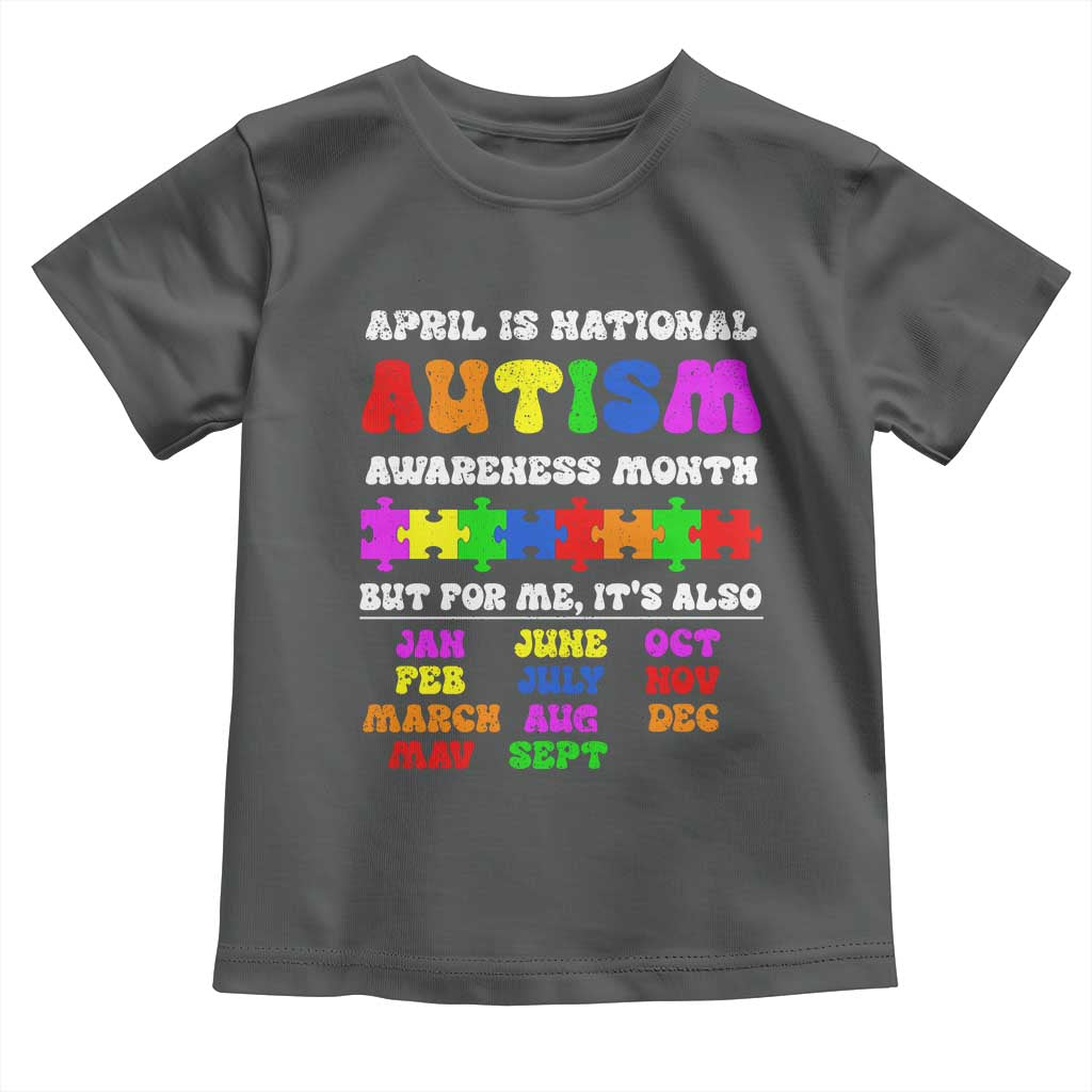 National Autism Awerness Month Toddler T Shirt Autistic Kids Gift