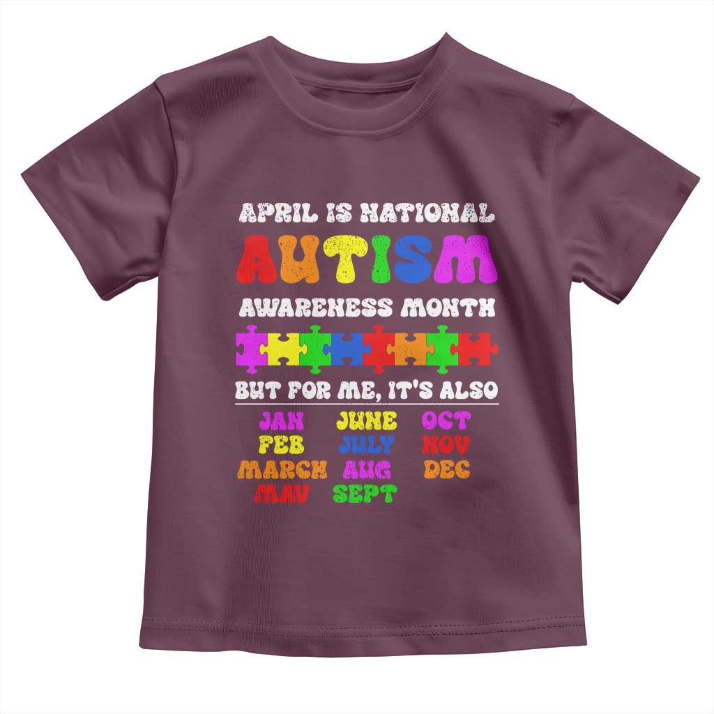 National Autism Awerness Month Toddler T Shirt Autistic Kids Gift
