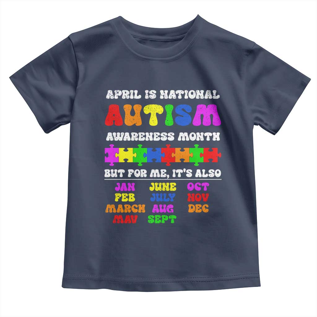 National Autism Awerness Month Toddler T Shirt Autistic Kids Gift
