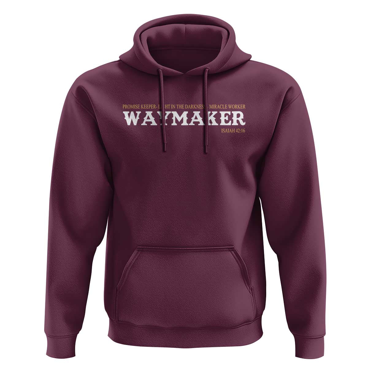 Christian Worship Hoodie Isaiah 42:16 Waymaker Promise Keeper Miracle Worker - Wonder Print Shop