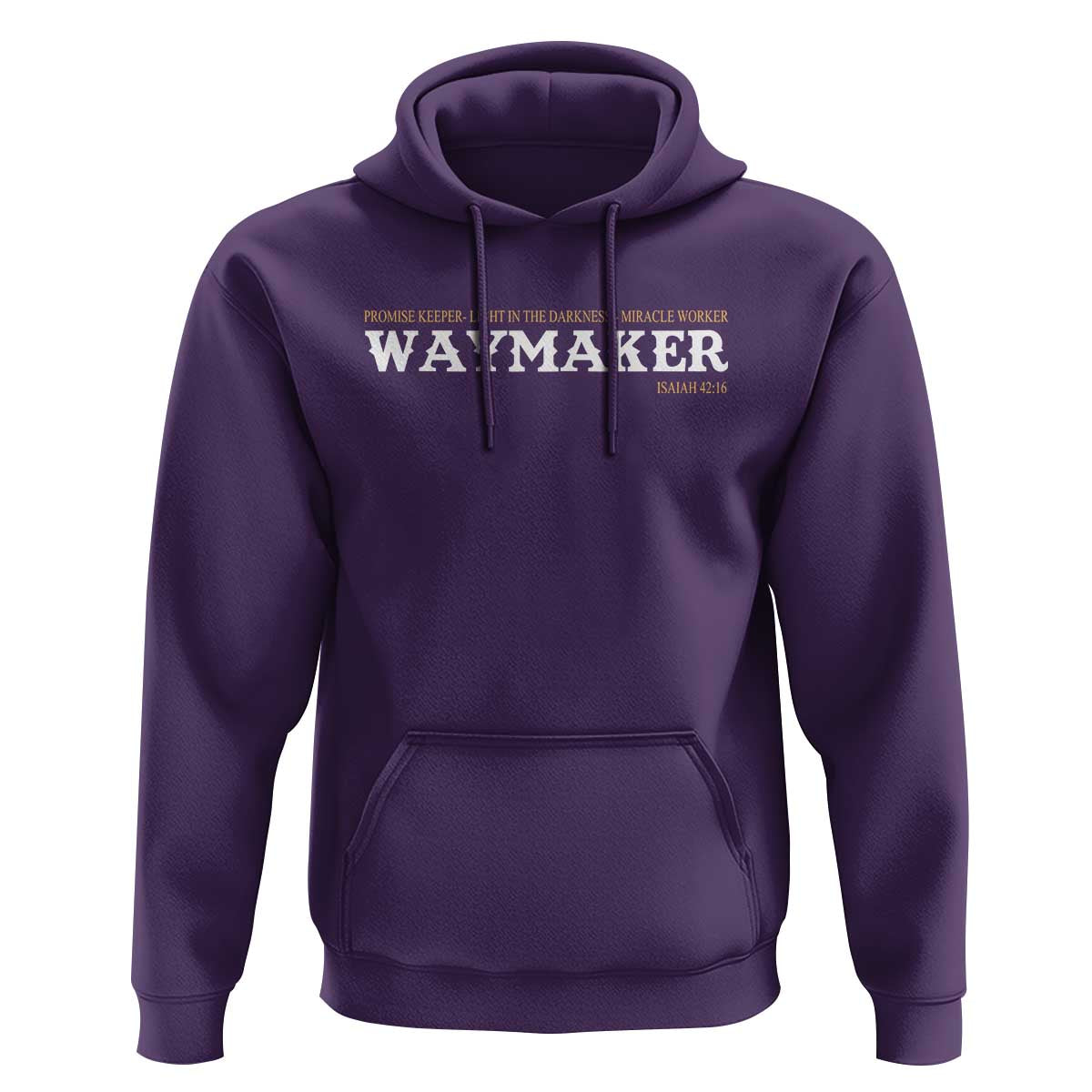 Christian Worship Hoodie Isaiah 42:16 Waymaker Promise Keeper Miracle Worker - Wonder Print Shop