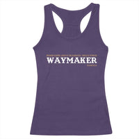 Christian Worship Racerback Tank Top Isaiah 42:16 Waymaker Promise Keeper Miracle Worker - Wonder Print Shop