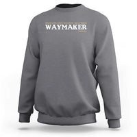 Christian Worship Sweatshirt Isaiah 42:16 Waymaker Promise Keeper Miracle Worker - Wonder Print Shop
