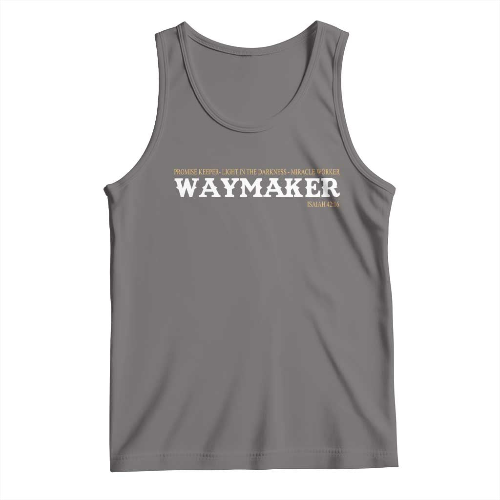 Christian Worship Tank Top Isaiah 42:16 Waymaker Promise Keeper Miracle Worker - Wonder Print Shop