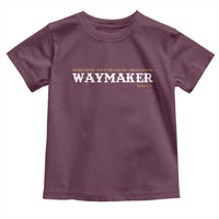 Christian Worship Toddler T Shirt Isaiah 42:16 Waymaker Promise Keeper Miracle Worker - Wonder Print Shop