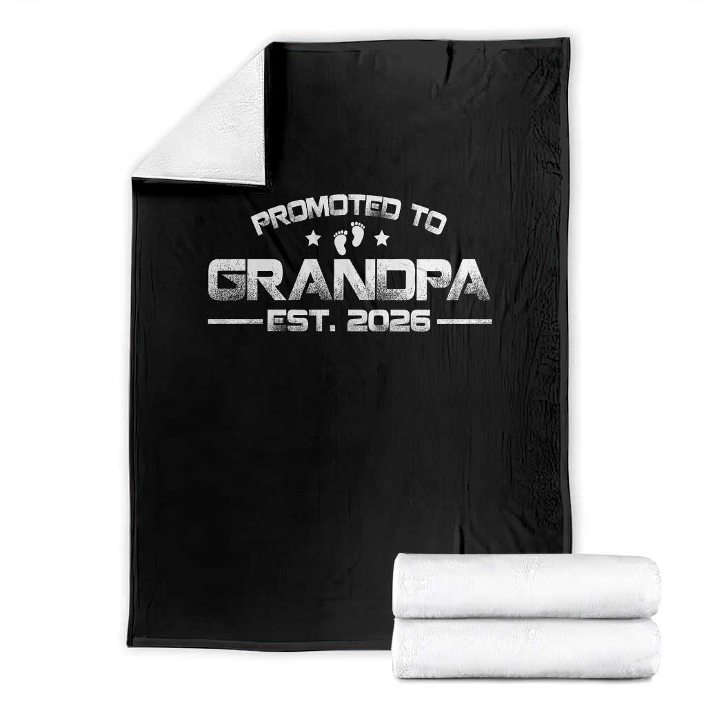 Grandpa Est 2026 Throw Blanket Fathers Day Gifts - Wonder Print Shop