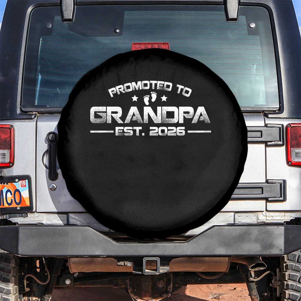 Grandpa Est 2026 Spare Tire Cover Fathers Day Gifts - Wonder Print Shop