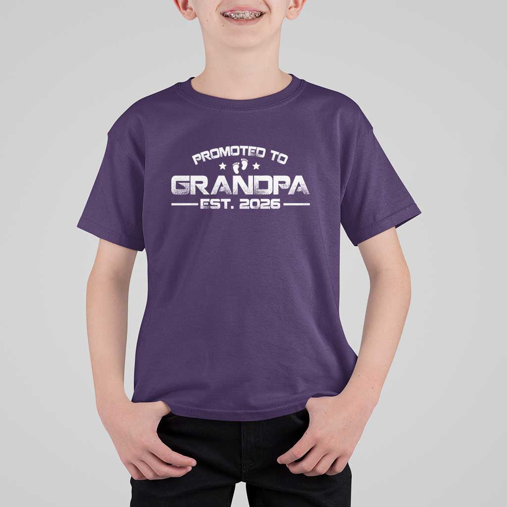Grandpa Est 2026 T Shirt For Kid Fathers Day Gifts - Wonder Print Shop