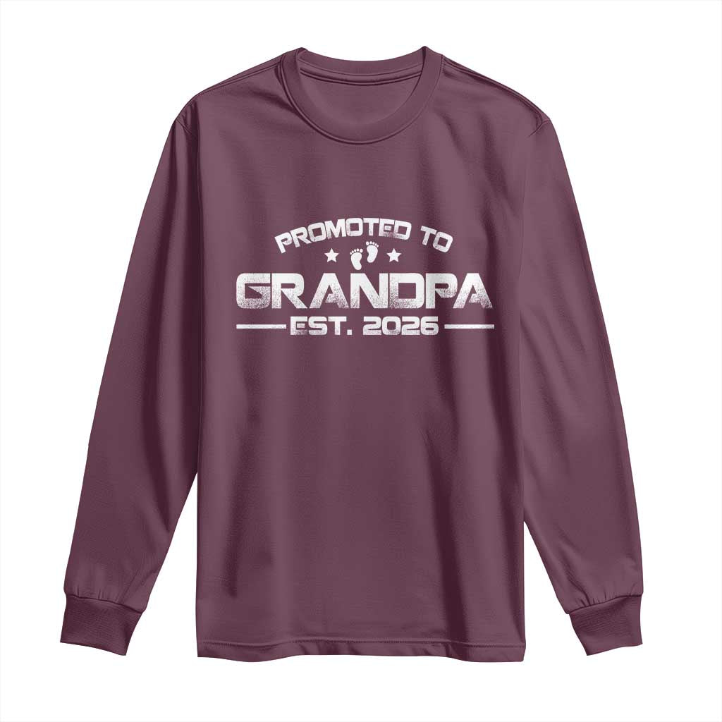 Grandpa Est 2026 Long Sleeve Shirt Fathers Day Gifts - Wonder Print Shop