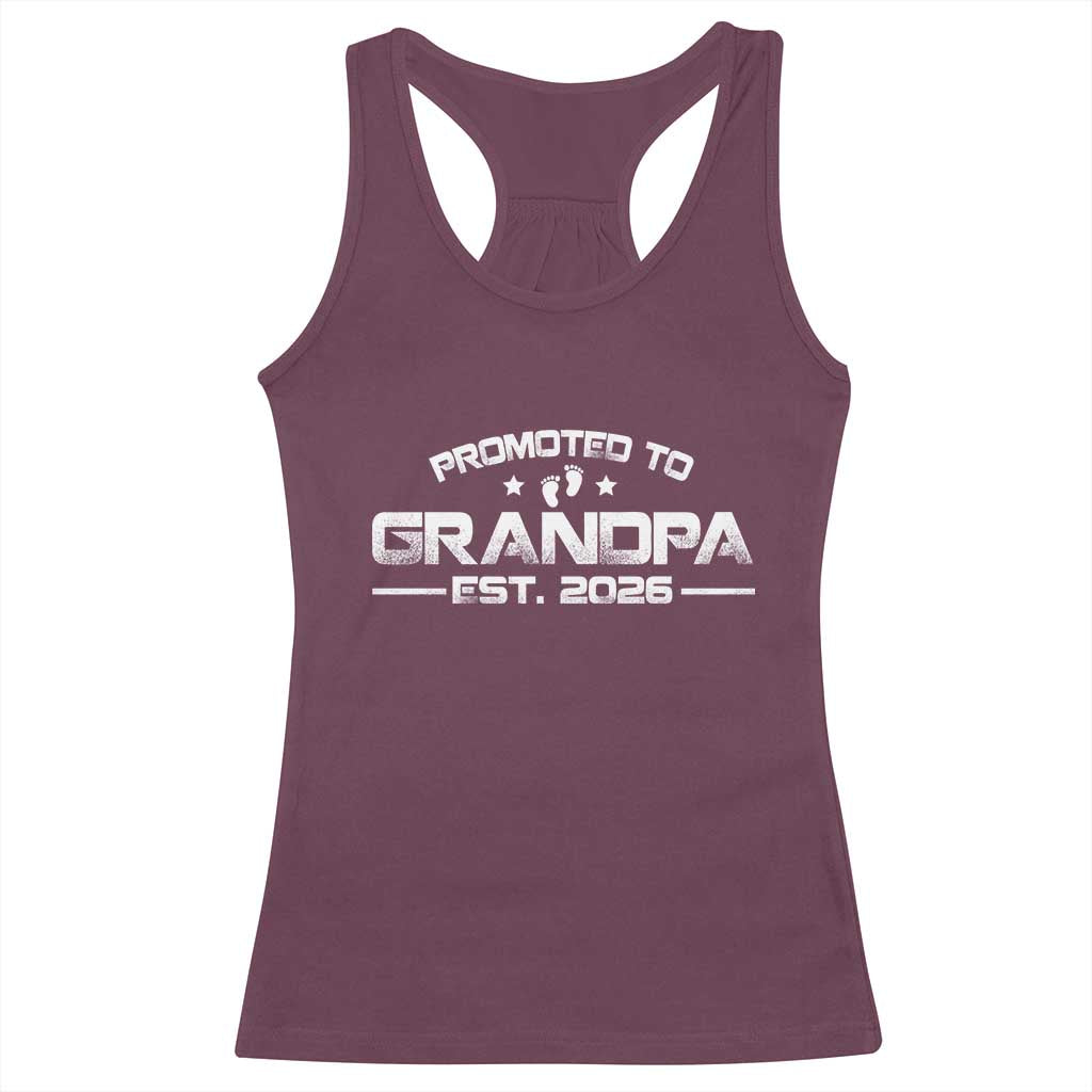 Grandpa Est 2026 Racerback Tank Top Fathers Day Gifts - Wonder Print Shop