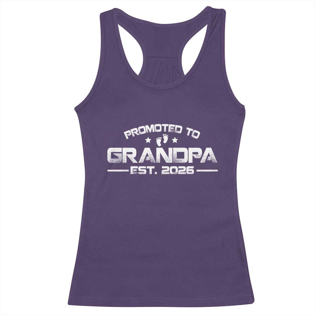 Grandpa Est 2026 Racerback Tank Top Fathers Day Gifts - Wonder Print Shop