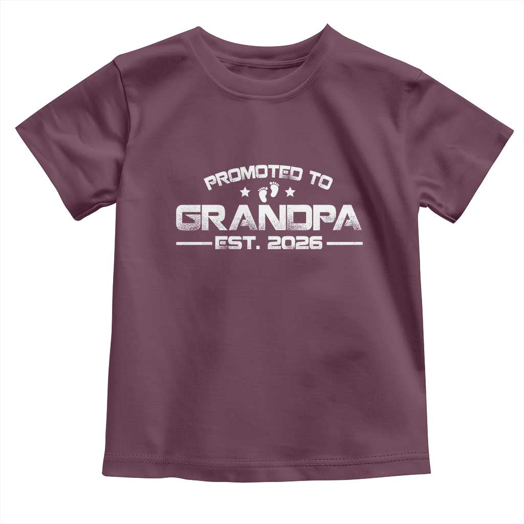 Grandpa Est 2026 Toddler T Shirt Fathers Day Gifts - Wonder Print Shop