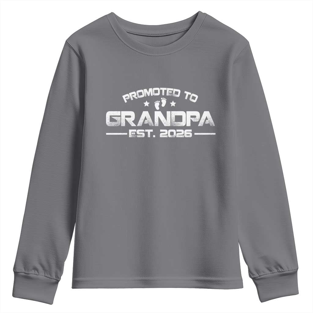 Grandpa Est 2026 Youth Sweatshirt Fathers Day Gifts - Wonder Print Shop