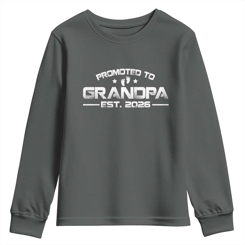 Grandpa Est 2026 Youth Sweatshirt Fathers Day Gifts - Wonder Print Shop