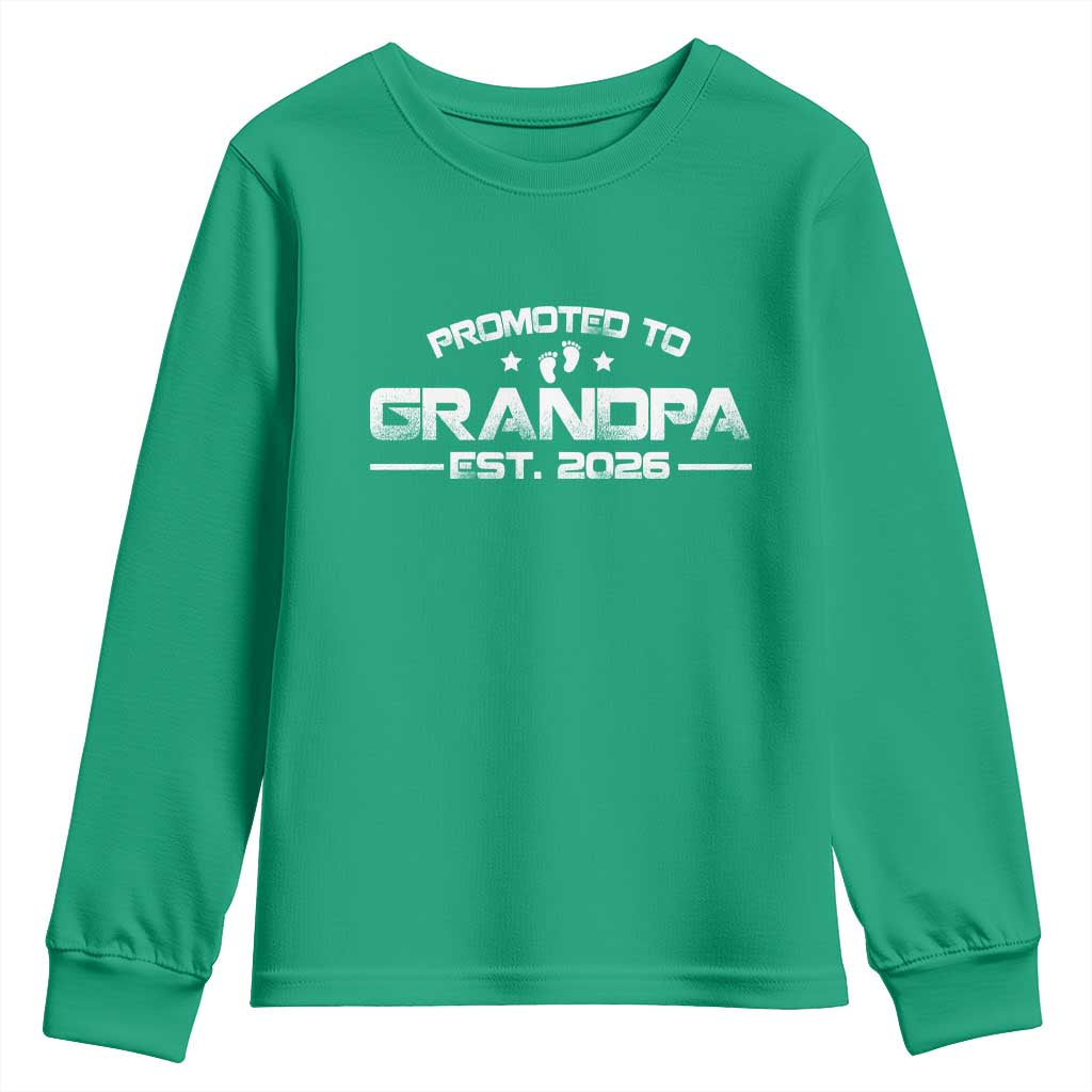Grandpa Est 2026 Youth Sweatshirt Fathers Day Gifts - Wonder Print Shop