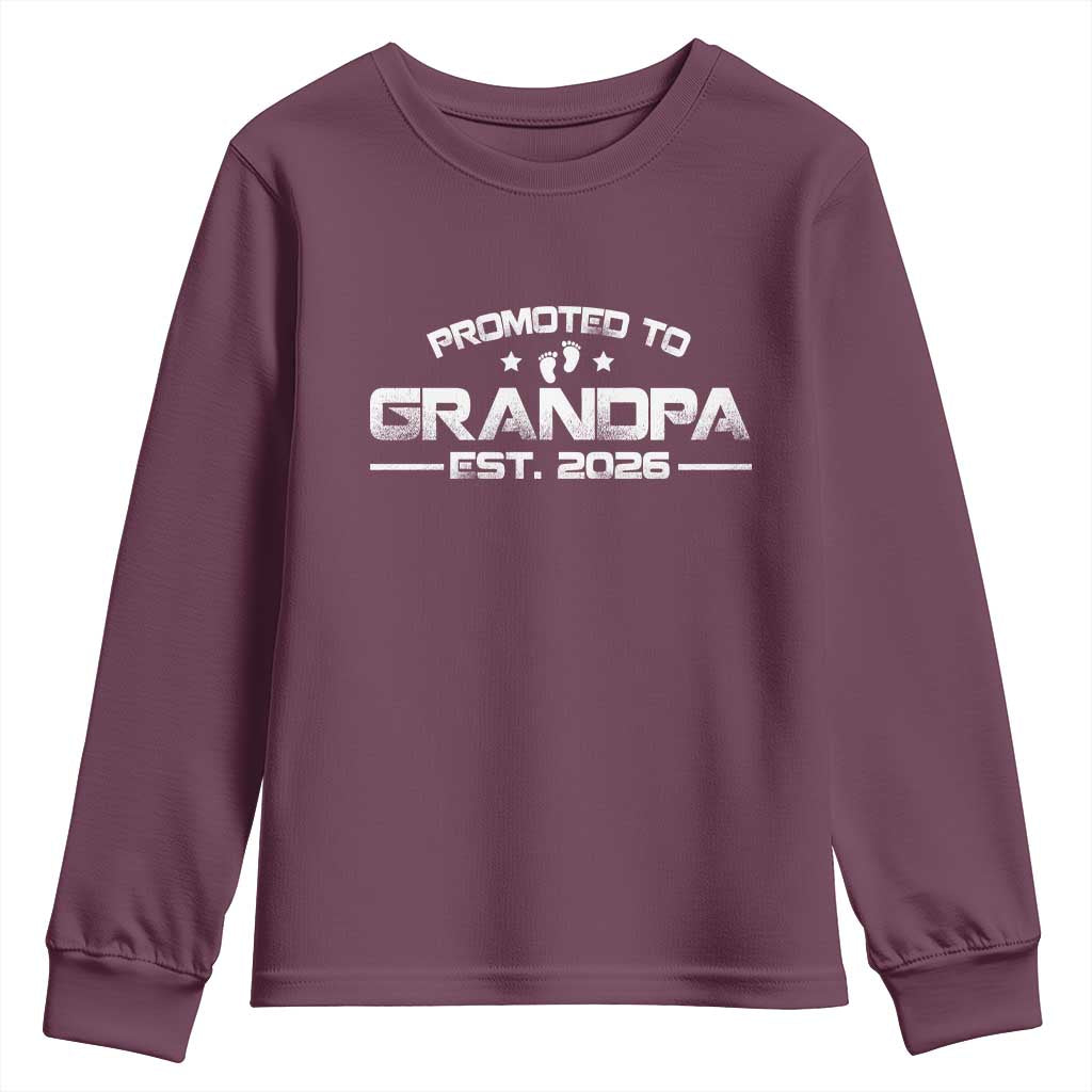 Grandpa Est 2026 Youth Sweatshirt Fathers Day Gifts - Wonder Print Shop
