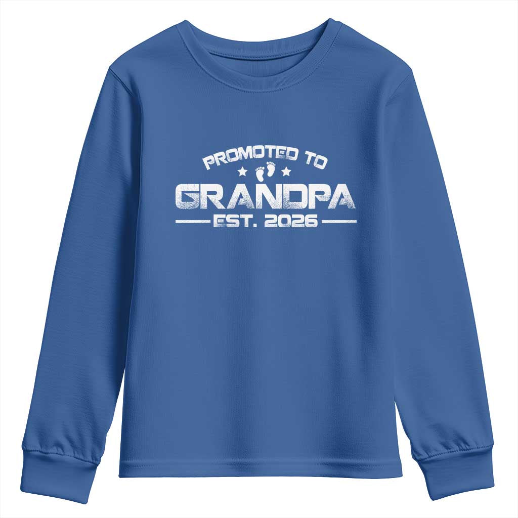 Grandpa Est 2026 Youth Sweatshirt Fathers Day Gifts - Wonder Print Shop