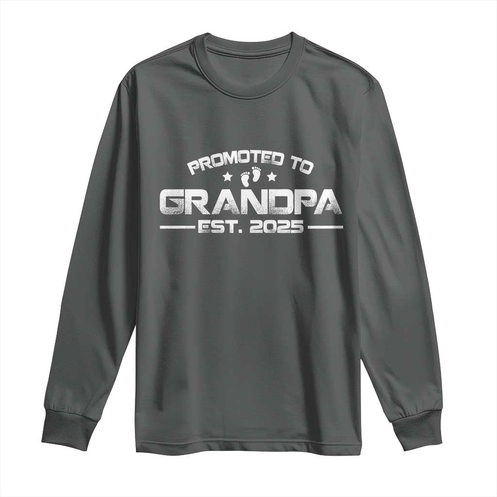 Grandpa Est 2025 Long Sleeve Shirt New Grandpa Father's Day Gift