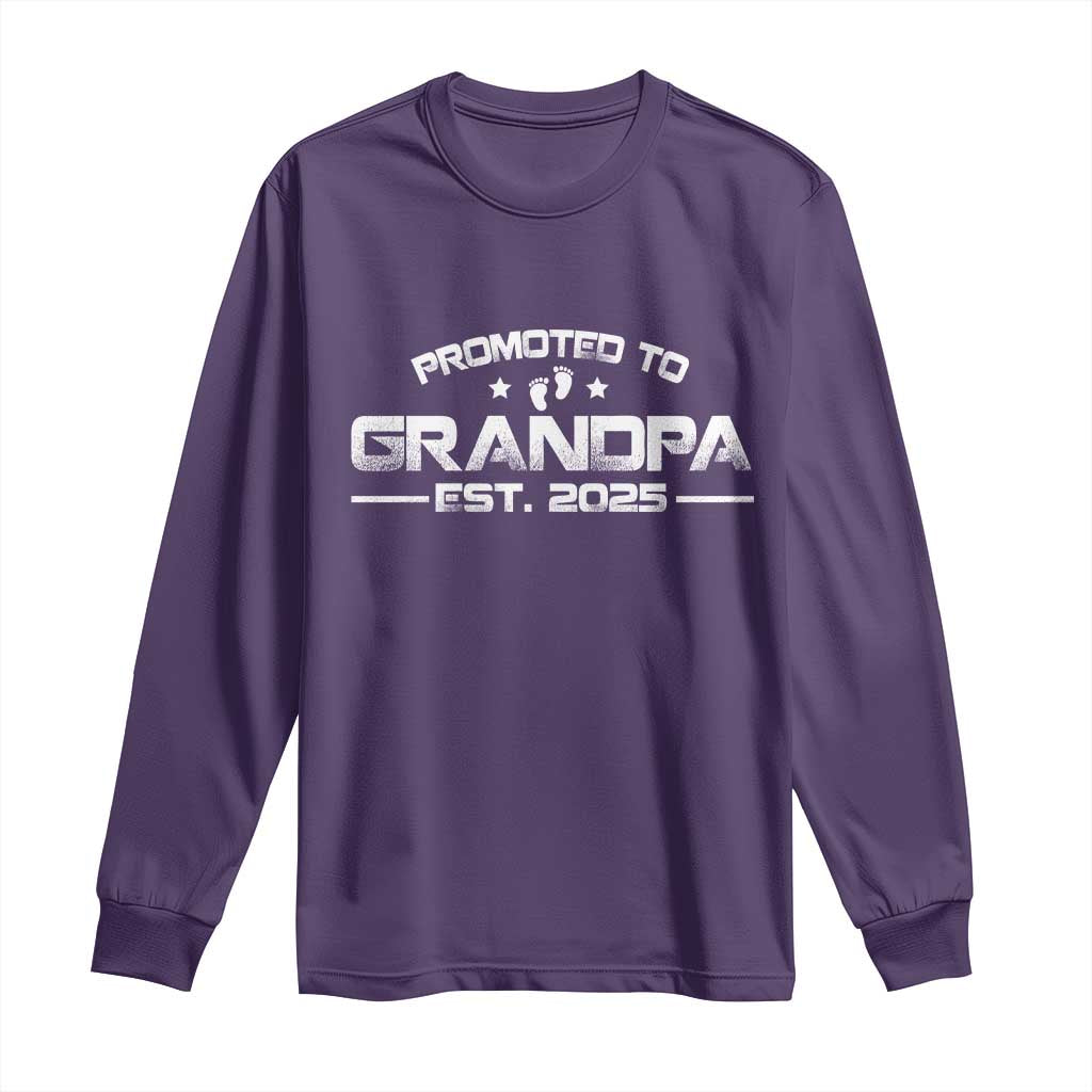 Grandpa Est 2025 Long Sleeve Shirt New Grandpa Father's Day Gift