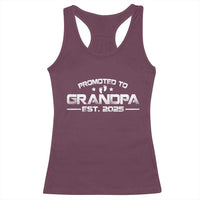 Grandpa Est 2025 Racerback Tank Top New Grandpa Father's Day Gift