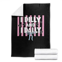 Dilly Dally Throw Blanket Trendy Viral Funny Girly