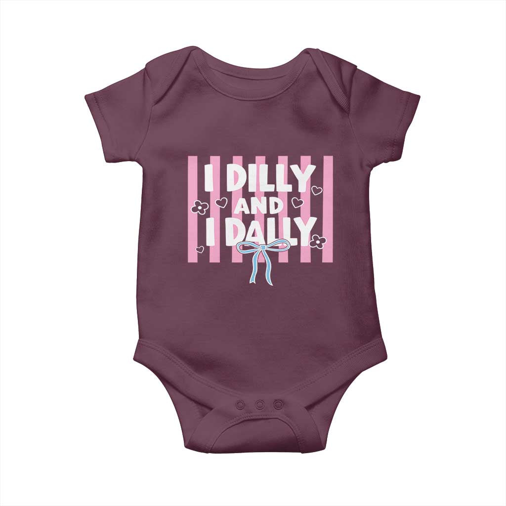 Dilly Dally Baby Onesie Trendy Viral Funny Girly
