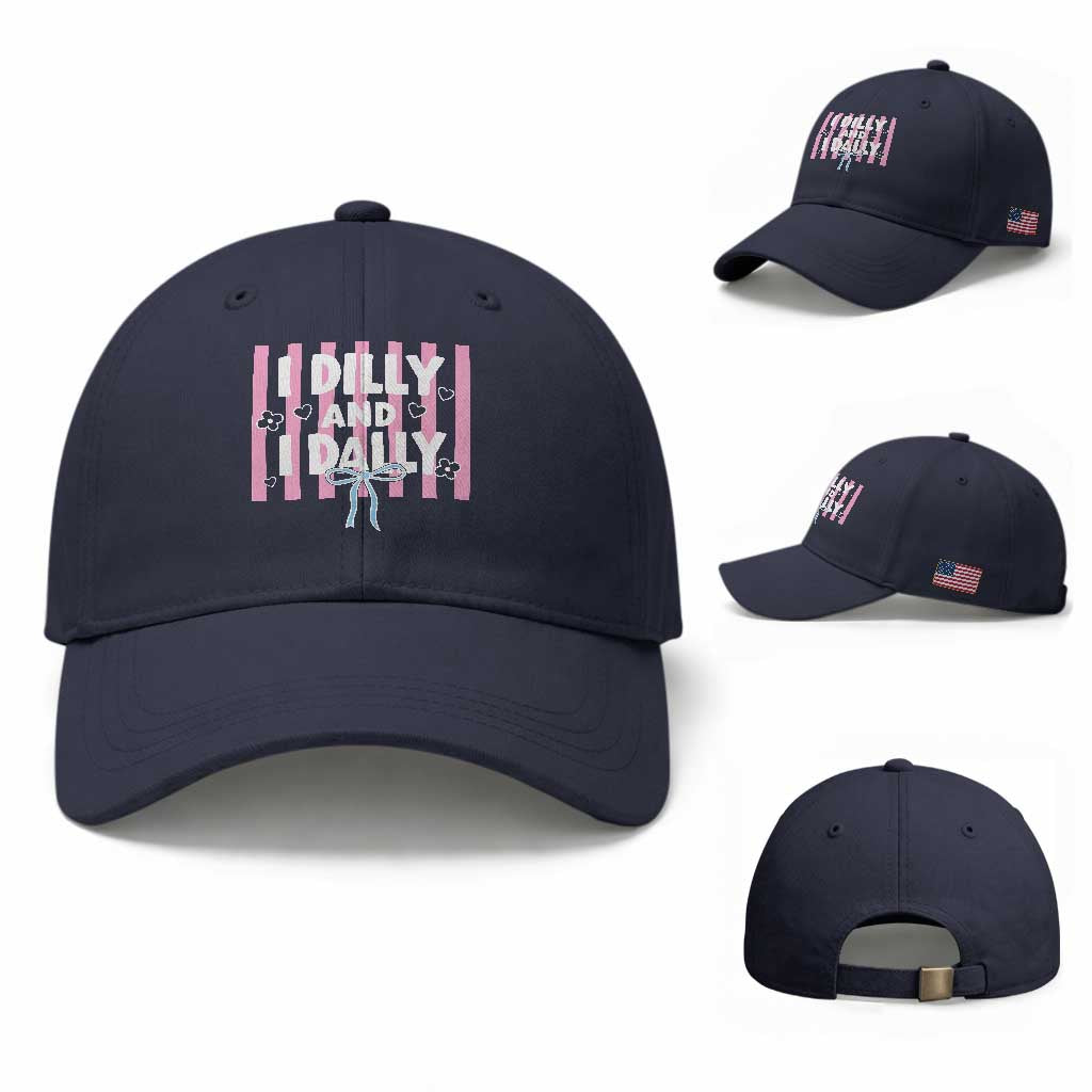 Dilly Dally Baseball Cap Trendy Viral Funny Girly