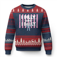 Dilly Dally Ugly Christmas Sweater Trendy Viral Funny Girly