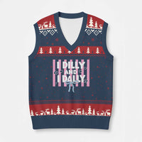 Dilly Dally V-Neck Knit Sweater Vest Trendy Viral Funny Girly