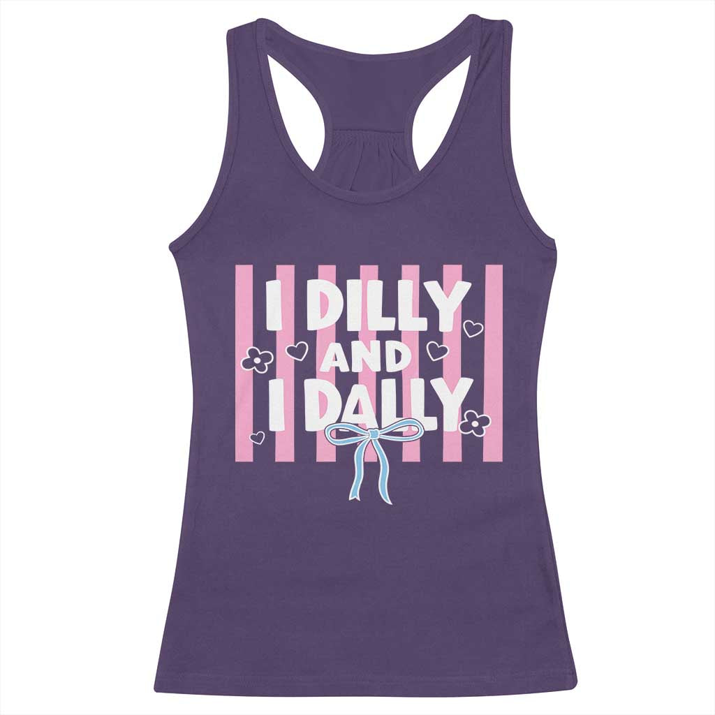 Dilly Dally Racerback Tank Top Trendy Viral Funny Girly