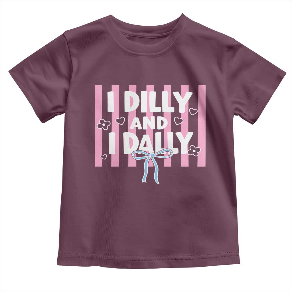 Dilly Dally Toddler T Shirt Trendy Viral Funny Girly
