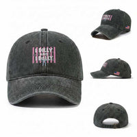Dilly Dally Washed Cotton Baseball Cap Trendy Viral Funny Girly