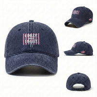 Dilly Dally Washed Cotton Baseball Cap Trendy Viral Funny Girly