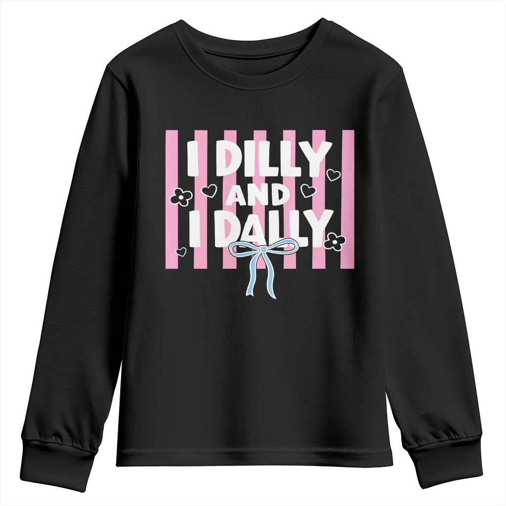 Dilly Dally Youth Sweatshirt Trendy Viral Funny Girly