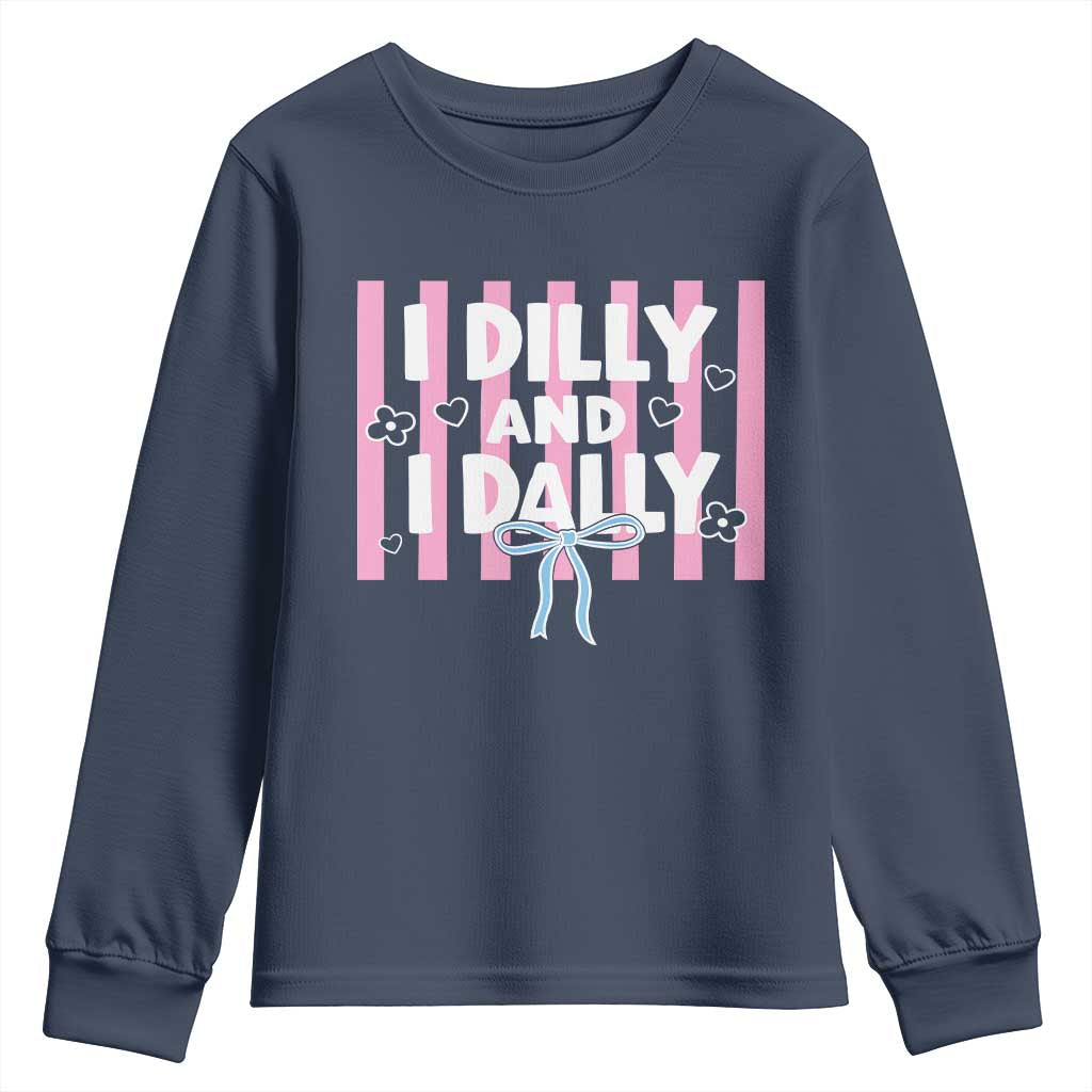 Dilly Dally Youth Sweatshirt Trendy Viral Funny Girly