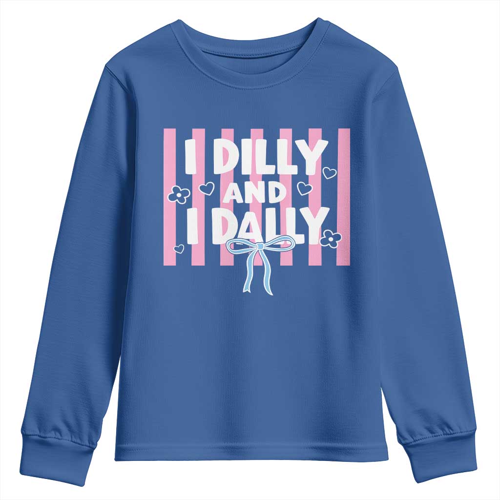 Dilly Dally Youth Sweatshirt Trendy Viral Funny Girly