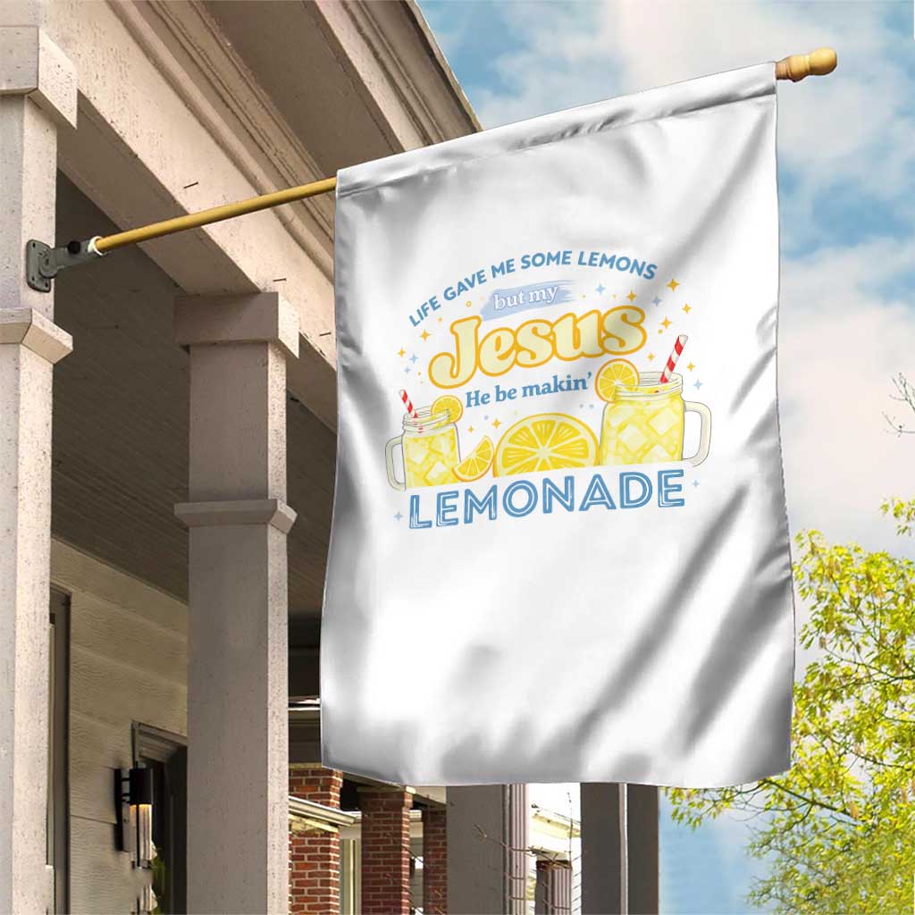 Life Gave Me Some Lemons Garden Flag Funny Lemonade Jesus Christian