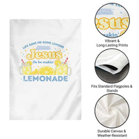 Life Gave Me Some Lemons Garden Flag Funny Lemonade Jesus Christian